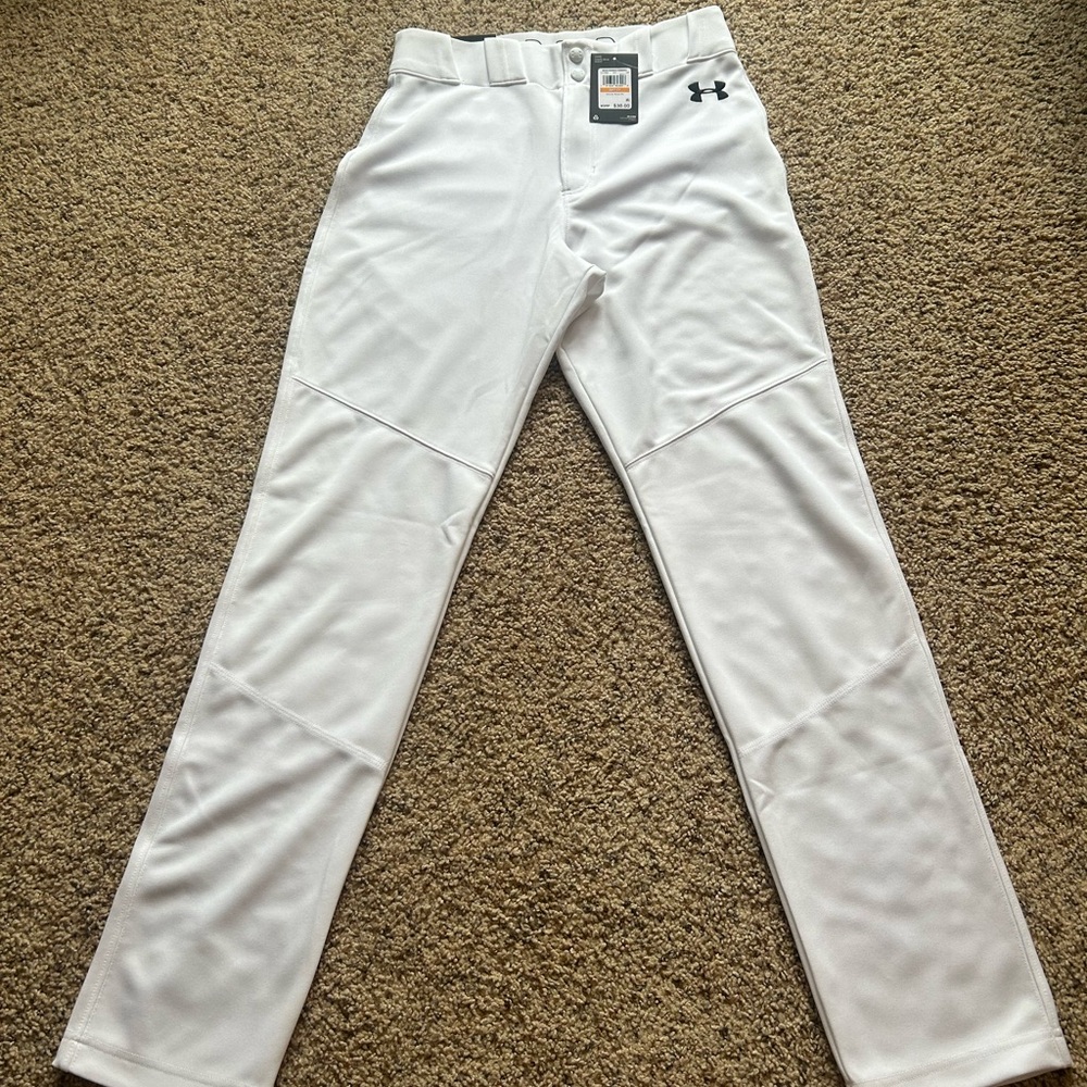 Under Armour White Baseball Pants